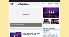 Desktop Screenshot of bohemiantoastmasters.org